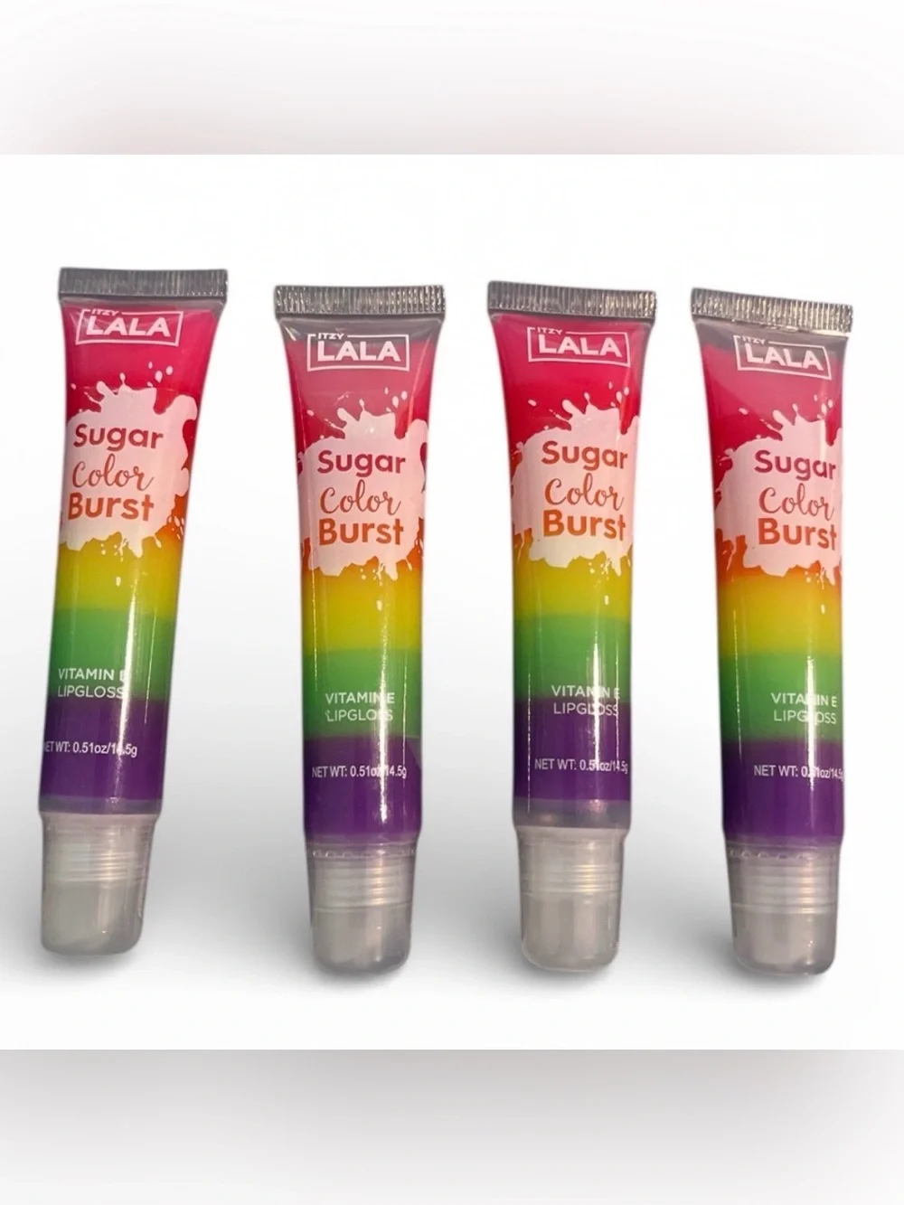 ITZY LALA Sugar Color Burst Vitamin E Lipgloss - Rainbow